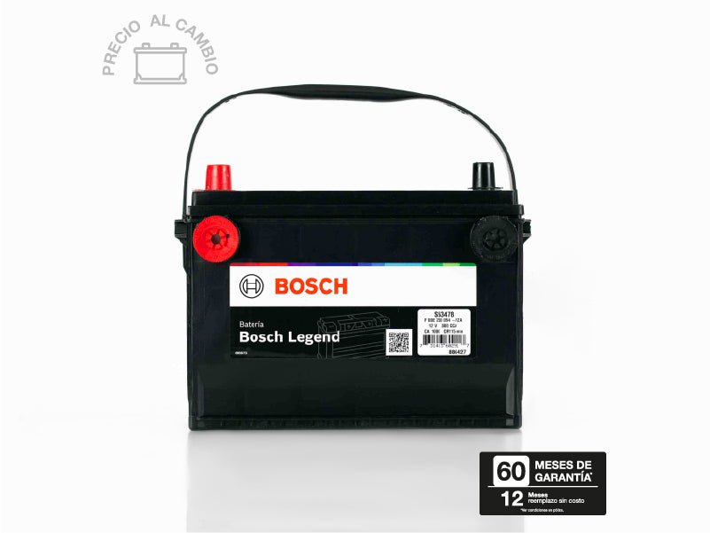 BATERIA BOSCH LEGEND S5 BCI 34/78 800 AMP G3