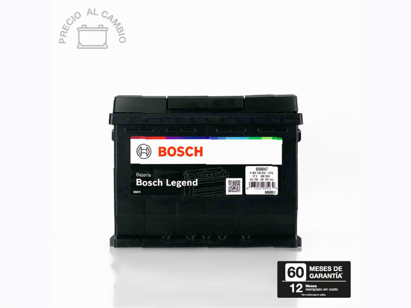 BATERIA BOSCH LEGEND S5 BCI 47 (LN2) 600 AMP G3