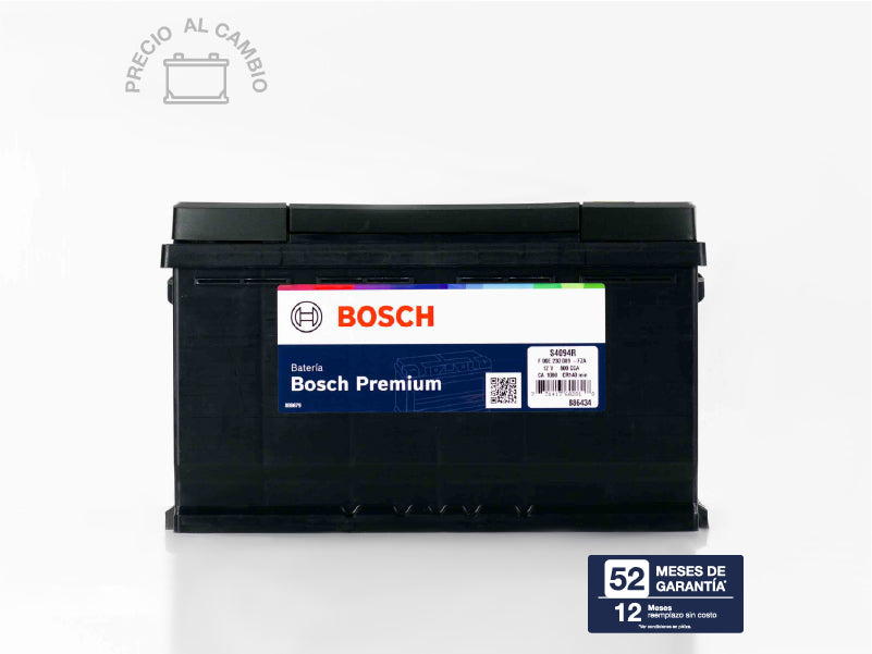 BATERIA BOSCH S4 BCI 94R 800 AMP G4