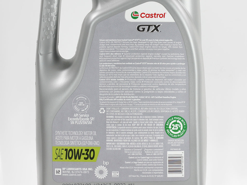 ACEITE CASTROL GTX 10W30 4.73L