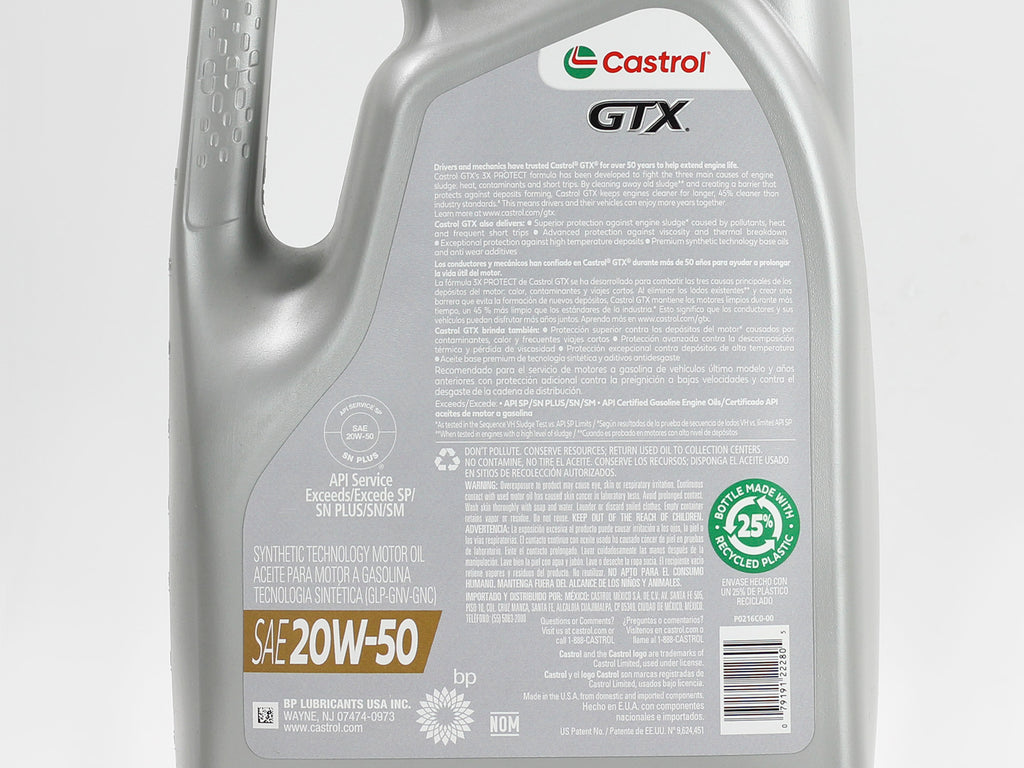 ACEITE CASTROL GTX 20W50 4.73L