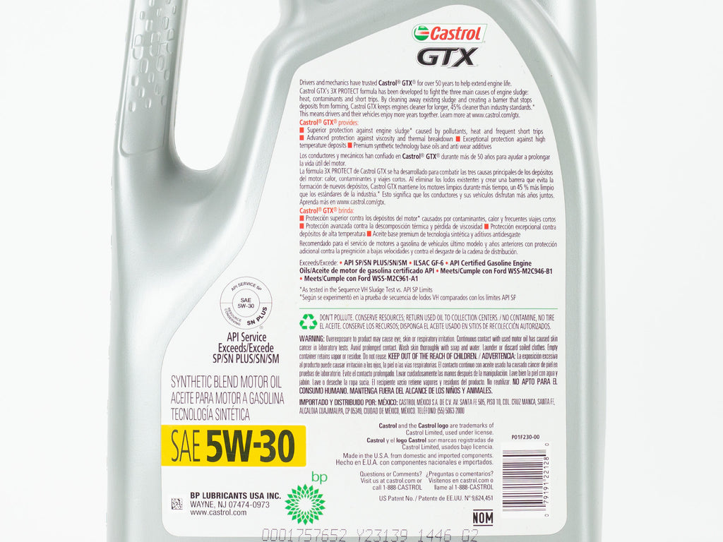 ACEITE CASTROL GTX 5W30 4.73L