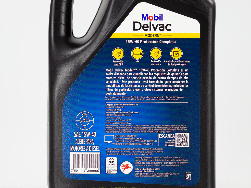 ACEITE MOBIL DELVAC 15W40 DIESEL 5LT