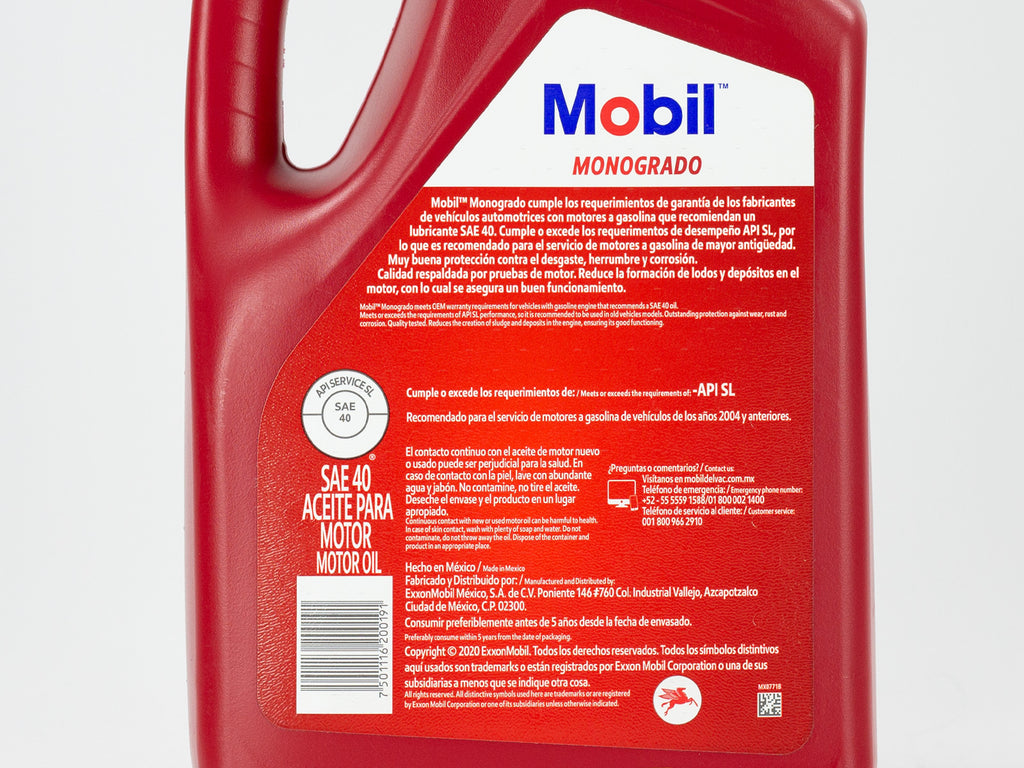 ACEITE MOBIL HD40 5LT