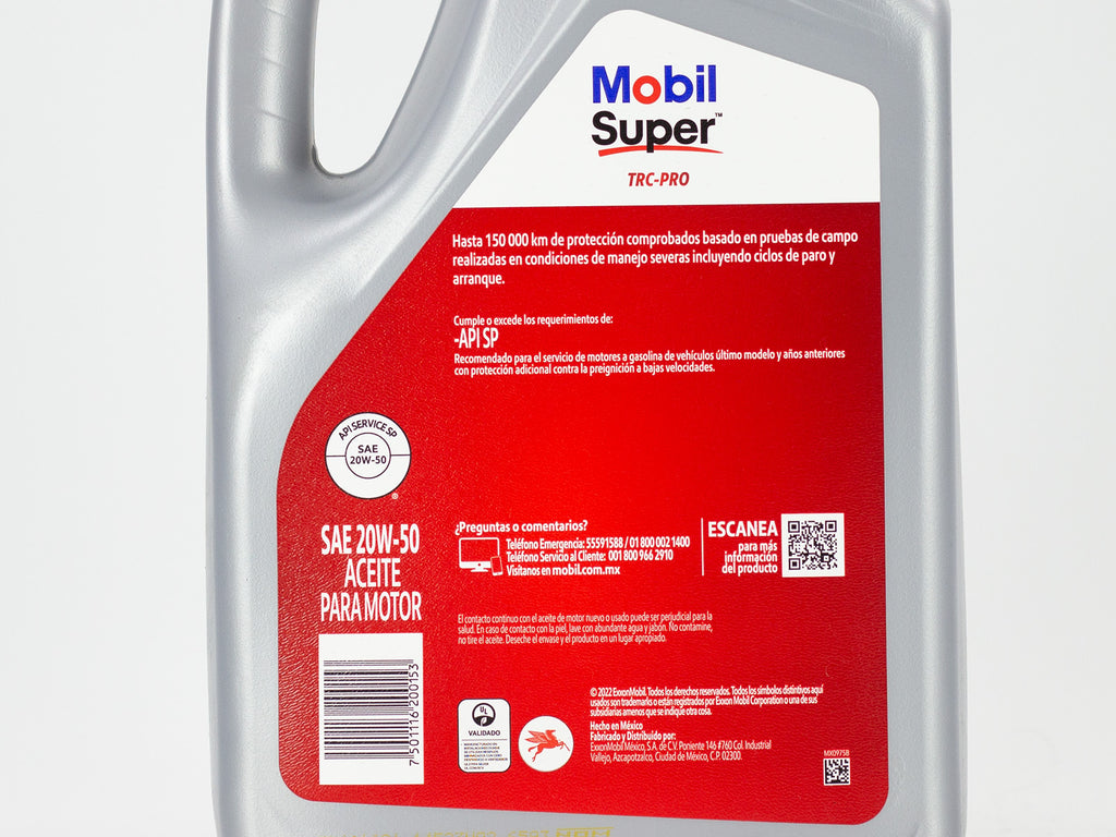 ACEITE MOBIL SUPER TRC-PRO 20W50 5LT