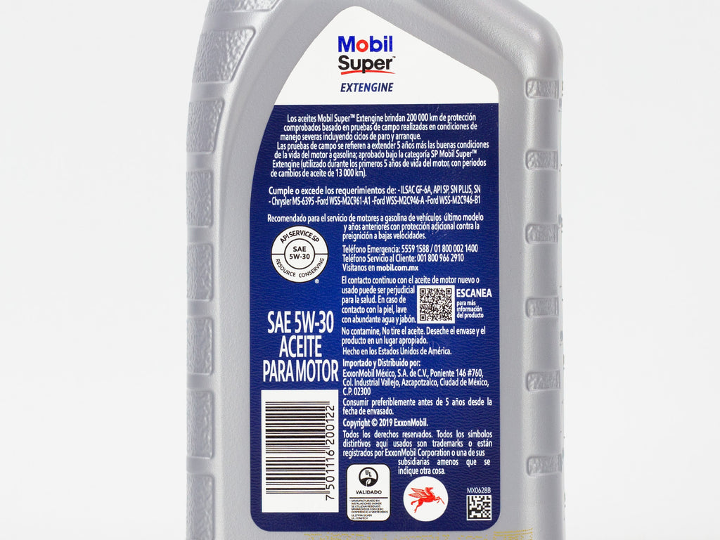 ACEITE MOBIL SUPER EXTENGINE 5W30 946ML