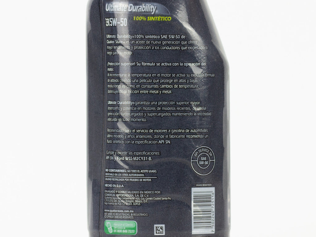 ACEITE QUAKER UD 5W50 SINTETICO 946ML