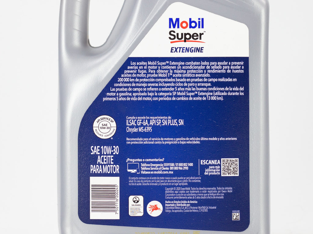 ACEITE MOBIL SUPER EXTENGINE 10W30 5LT