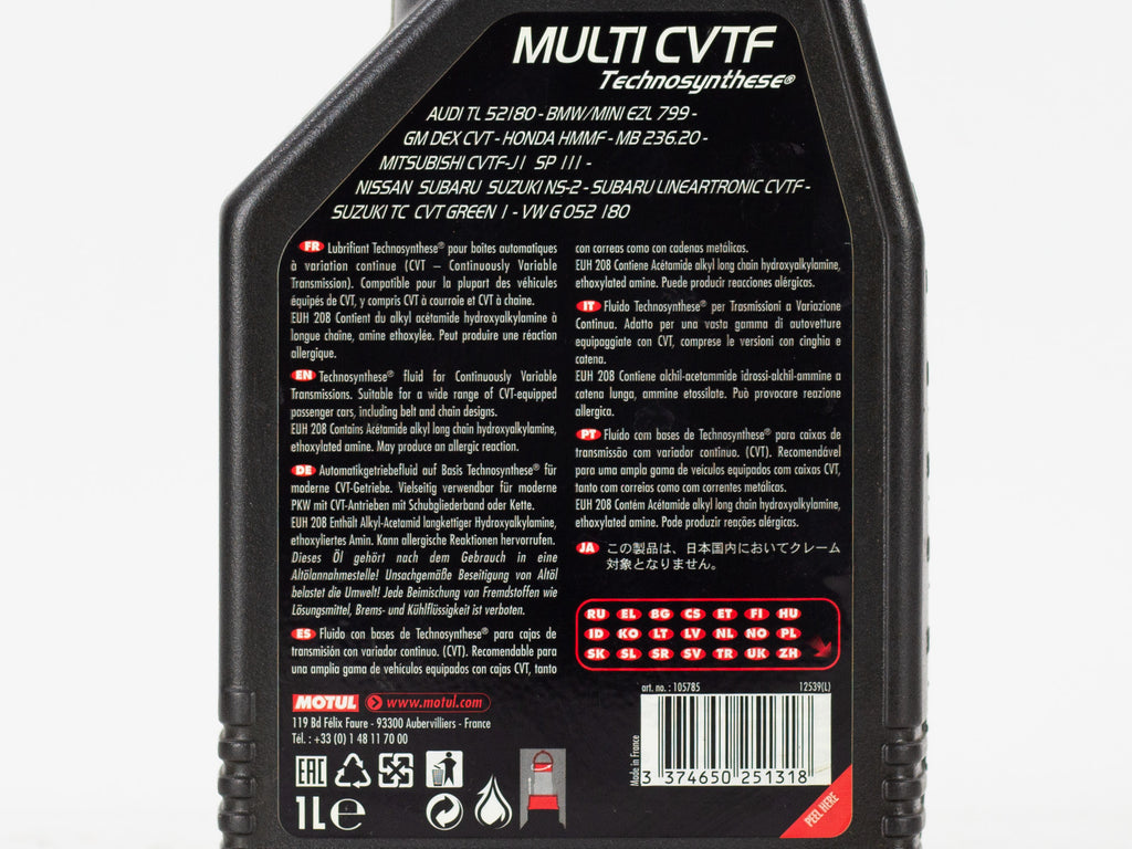 ACEITE MOTUL ATF MULTI CVTF TECHNOSYNTHESE 1LT