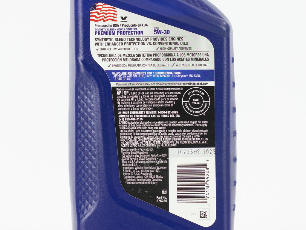 ACEITE VALVOLINE PREMIUM 5W30 946ML