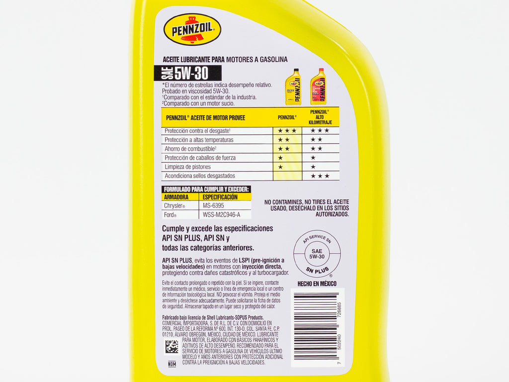 ACEITE PENNZOIL 5W30 946ML