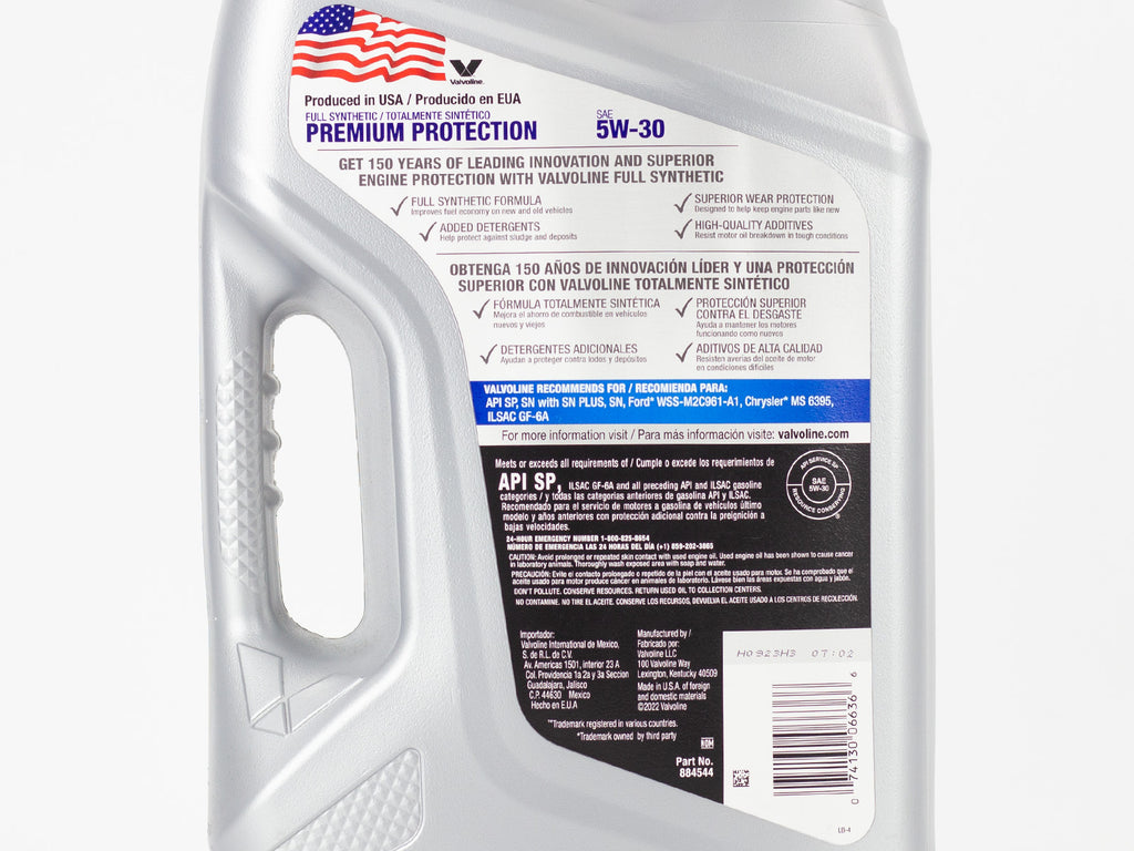 ACEITE VALVOLINE PREMIUM 5W30 SINTETICO 4.73LT