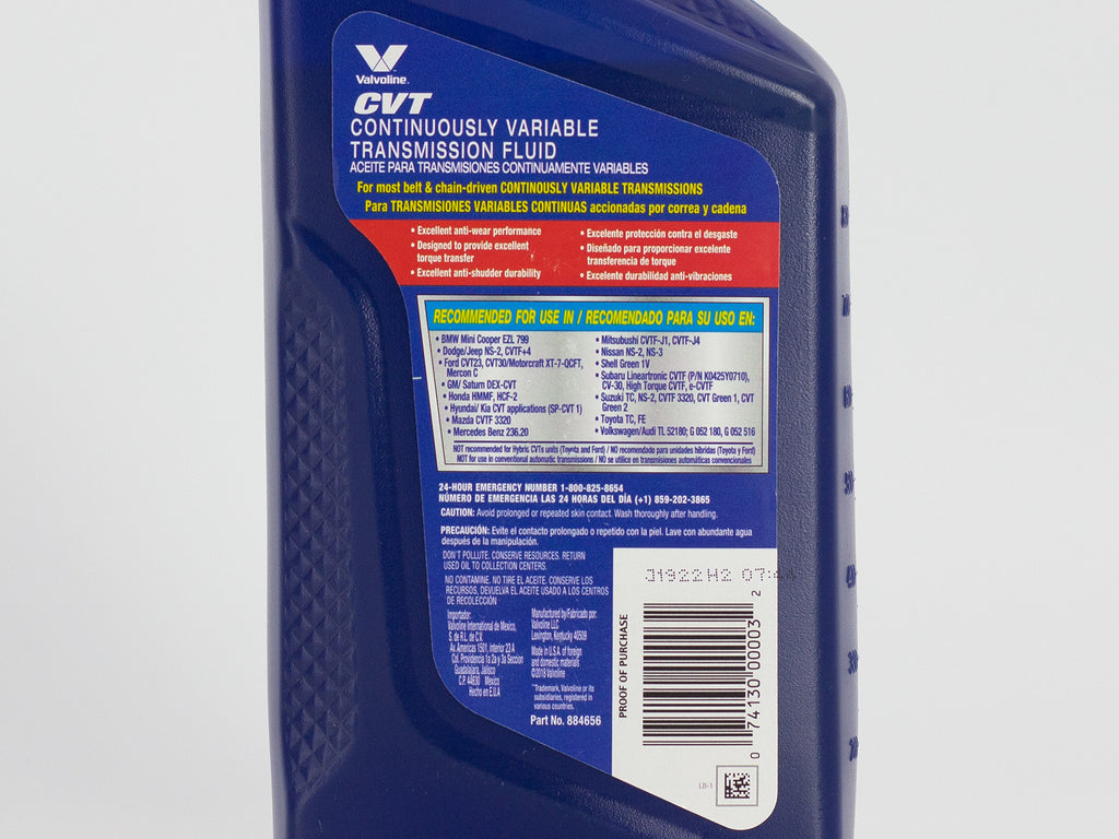 ACEITE VALVOLINE CVT SINTETICO 946ML