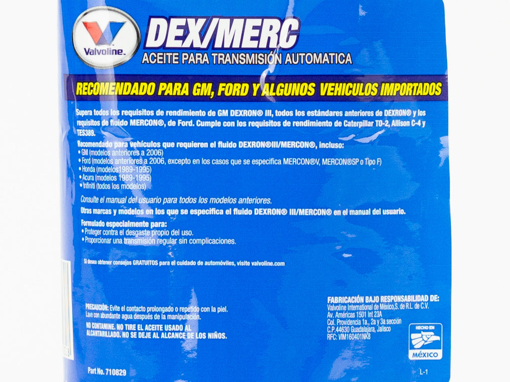 ACEITE VALVOLINE ATF DEXRON III 946ML