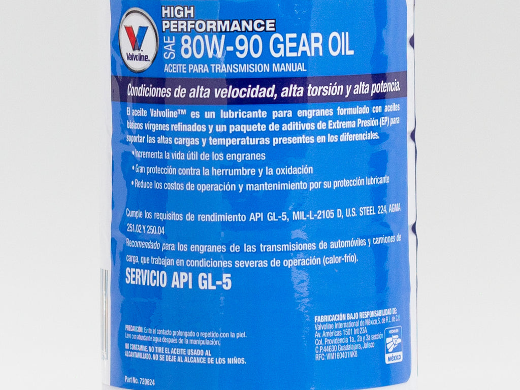 ACEITE VALVOLINE 80W90 946ML