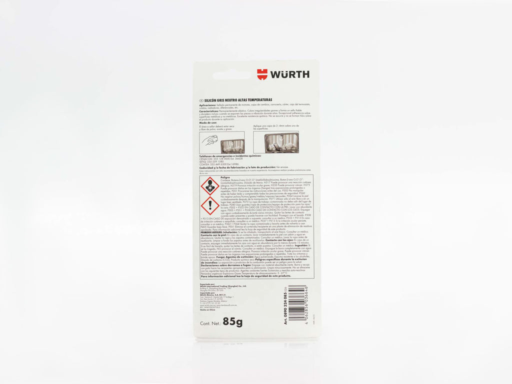 SILICON WURTH GRIS ALTA TEMPERATURA 85GR