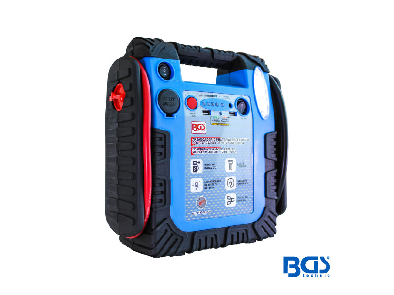 ARRANCADOR BATERIA PROFESIONAL 900A     BGS     919002
