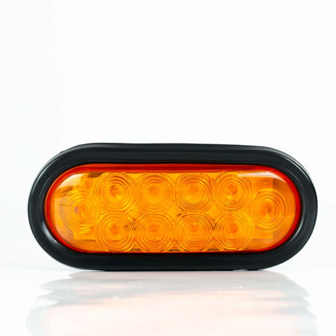 PLAFON  LED OVALADO EMBUTIBLE 10 LEDS AMBAR 12-24V     TRAKTOLAMP