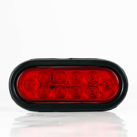 PLAFON  LED OVALADO EMBUTIBLE 10 LEDS ROJO 12-24V     TRAKTOLAMP