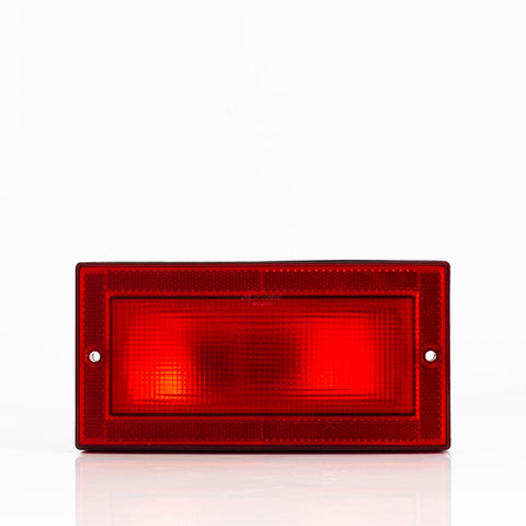 PLAFON RECTANGULAR MINIBUS ROJO     307-R