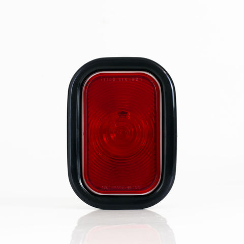 PLAFON RECTANGULAR EMBUTIBLE ROJO     TRAKTOLAMP