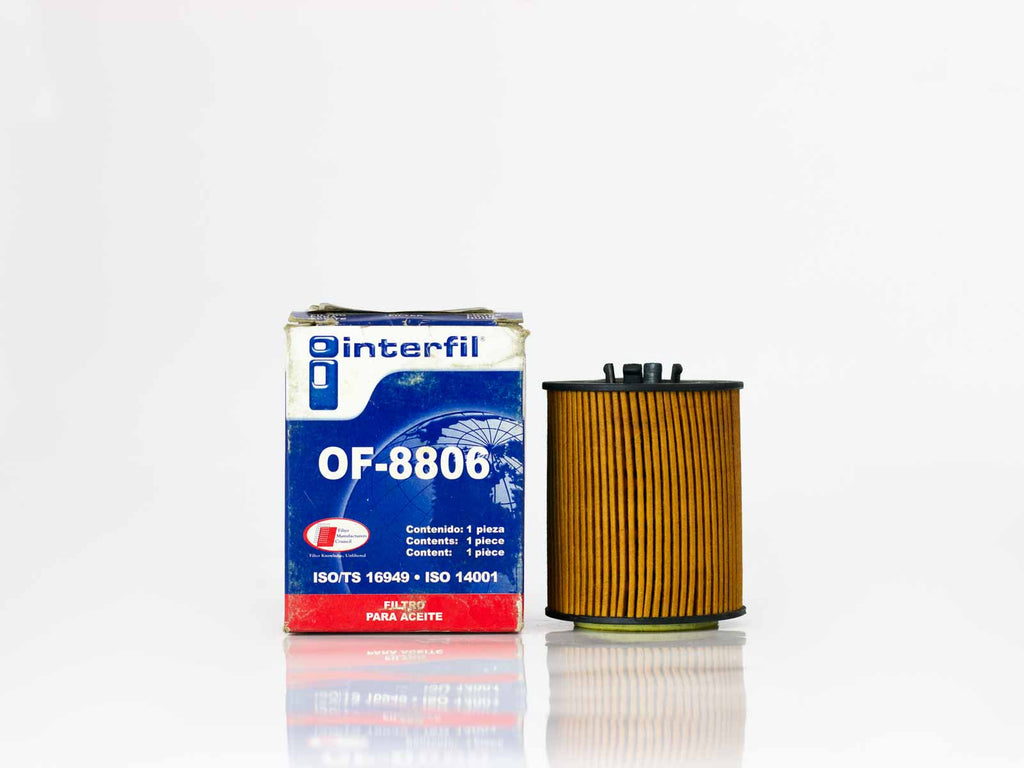 FILTRO ACEITE CARTUCHO CHEVROLET ASTRA 00-01     INTERFIL     REF CH-8806 OF-8806 57033
