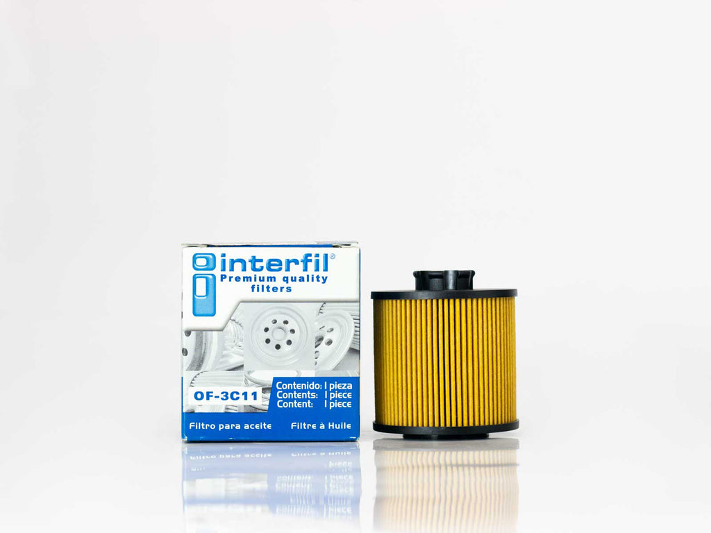 FILTRO ACEITE CARTUCHO SEAT IBIZA 1.6L 08-16 LEON 1.4L TURBO 08-09     INTERFIL     REF CH-9706 OF-3C11 WL7410 HU712/6X