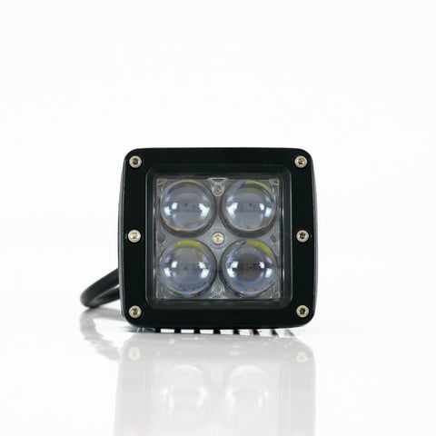 FARO AUXILIAR LED 4 LEDS CON LUPA