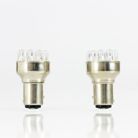 FOCO LED 1157 1034 2 POLOS 12 LEDS BLANCO 1157 JGO     TOTAL