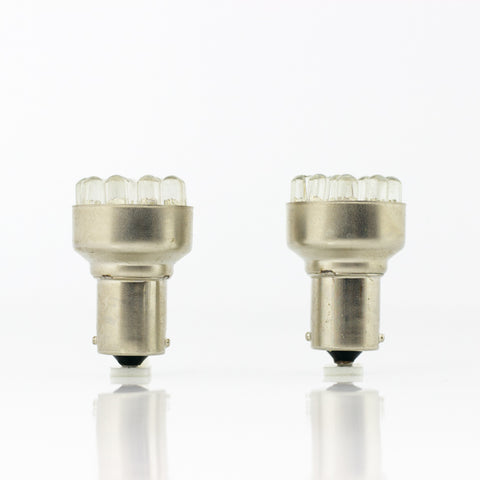 FOCO LED 1156 1 POLO 12 LEDS ROJO JUEGO