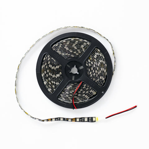 ROLLO LED 5050 SMD ROJO FONDO NEGRO 5MT