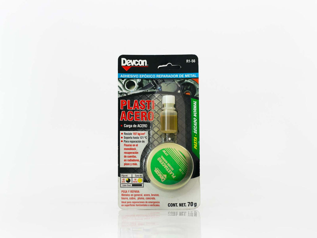QUIMICO DEVCON PLASTIACERO CAJA PASTA SECADO NORMAL