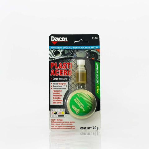QUIMICO DEVCON PLASTIACERO CAJA PASTA SECADO NORMAL