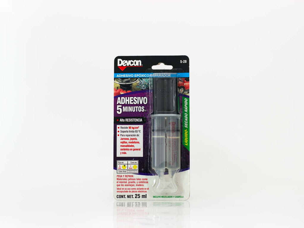 QUIMICO DEVCON PLASTIACERO JERINGA CRISTAL SECADO RAPIDO