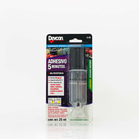 QUIMICO DEVCON PLASTIACERO JERINGA CRISTAL SECADO RAPIDO