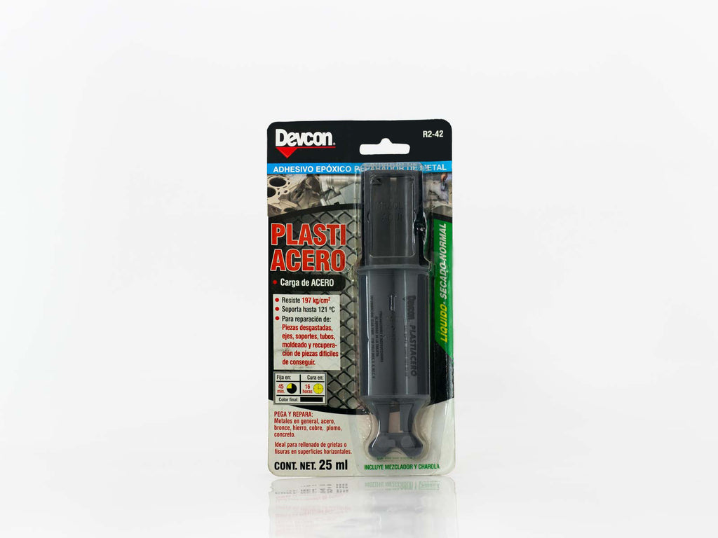 QUIMICO DEVCON PLASTIACERO JERINGA GRIS SECADO NORMAL