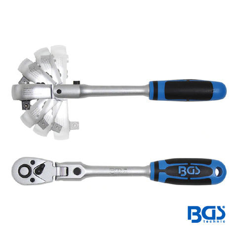 MATRACA CON CABEZA FLEXIBLE AJUSTABLE 3/8