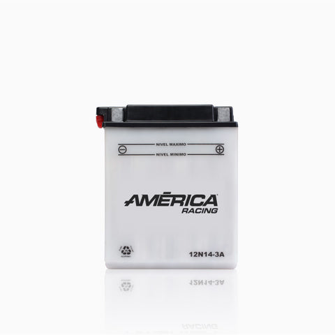 BATERIA MOTO AMERICA 12N14-3A 125 AMP 14 A/H (-)/(+) = CB14L-A2