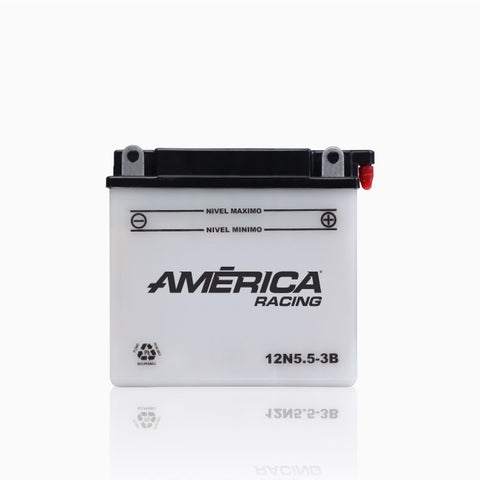BATERIA MOTO AMERICA 12N5.5-3B 55 AMP 5.5 A/H (-)/(+)