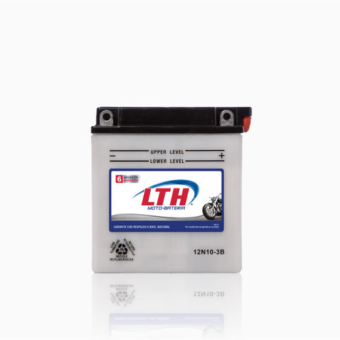 BATERIA MOTO LTH 12N10-3B 100 AMP 10 A/H (-)/(+)