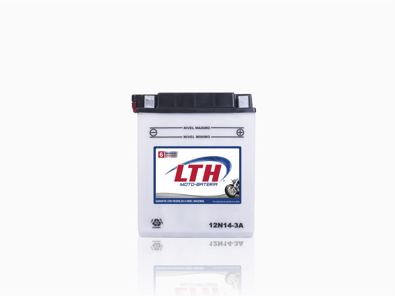 BATERIA MOTO LTH 12N14-3A 125 AMP 14 A/H (-)/(+) = CB14L-A2