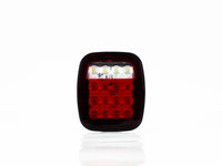 CALAVERA UNIVERSAL CUADRADA TIPO JEEP 16 LEDS SIN DESTELLO 12-24V     LOMBRA     699