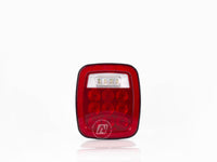 CALAVERA UNIVERSAL CUADRADA TIPO JEEP 13 LEDS SIN DESTELLO     ECO     699