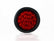 PLAFON  LED REDONDO EMBUTIBLE 4" CON CABLES 17 LEDS ROJO 12-24V