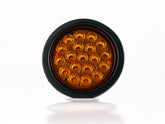 PLAFON  LED REDONDO EMBUTIBLE 4" CON CABLES 17 LEDS AMBAR