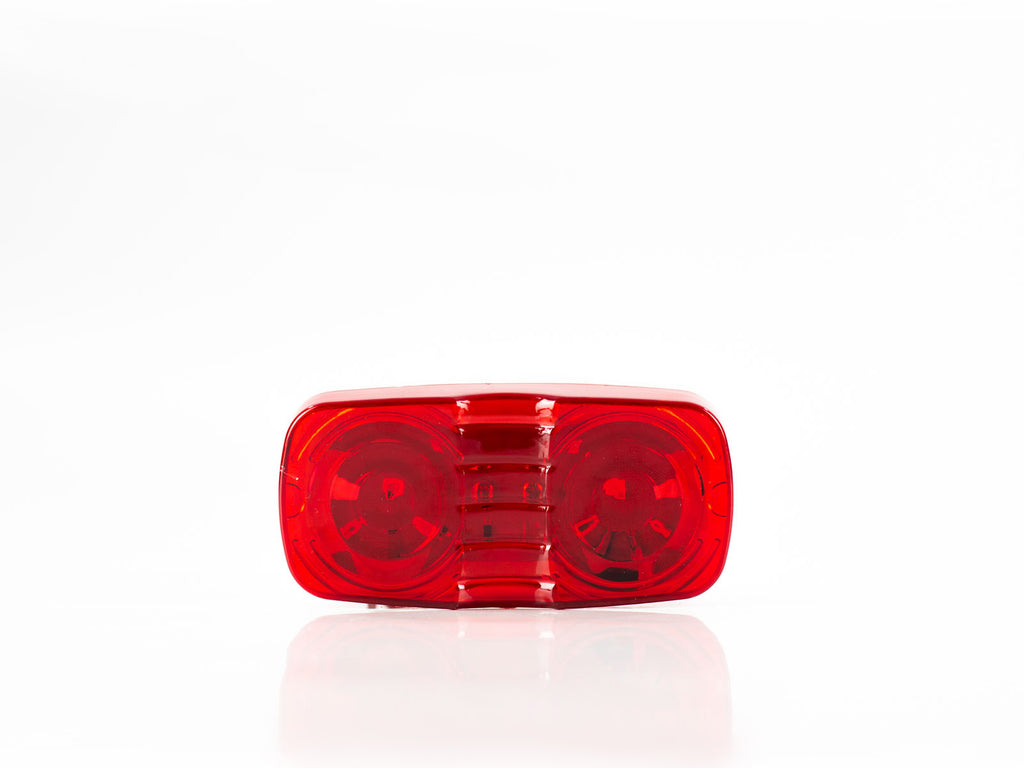 PLAFON LED LATERAL DOBLE OPTICA TIPO HELLA 10 LEDS ROJO