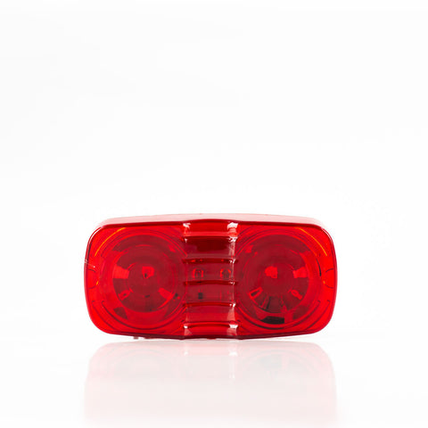 PLAFON LED LATERAL DOBLE OPTICA TIPO HELLA 10 LEDS ROJO