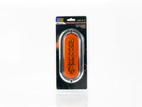 PLAFON LED OVALADO GEL ATORNILLABLE 3.4" BISEL CROMADO 14 LEDS CON ARO LED AMBAR 12-24V     IMP