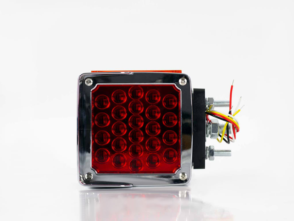 PLAFON DIRECCIONAL LED CUADRADO 2 TORNILLOS BISEL CROMADO 12-24V  DER     MULTITOP     126D