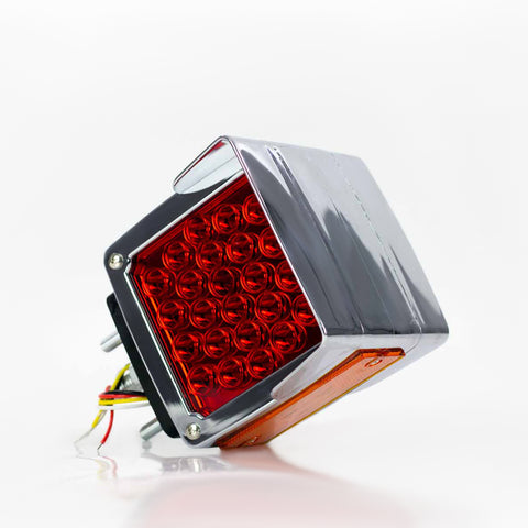 PLAFON DIRECCIONAL LED CUADRADO 2 TORNILLOS BISEL CROMADO 12-24V  DER     MULTITOP     126D